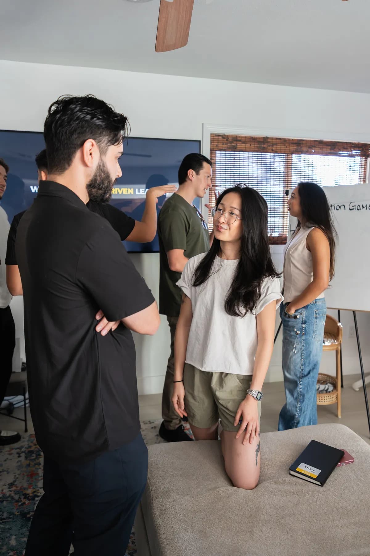 One-on-one connections in the room